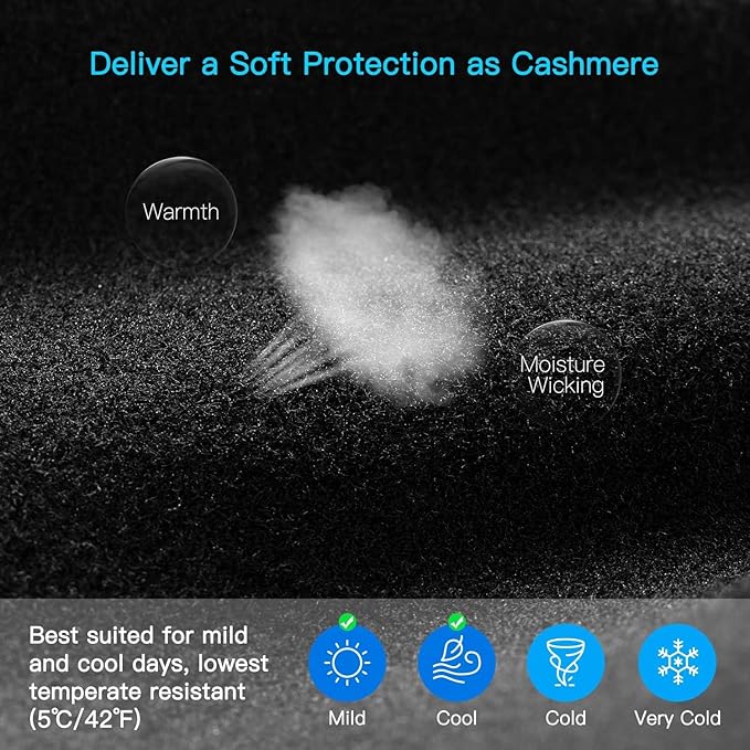 Lightweight Running Gloves, Touch Screen Anti-Slip Warm Gloves Liners for Cycling Biking Sporting Driving for Men Women